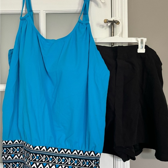 NWT Women’s Plus Size 24W Fullfitall Swimsuit top & shorts - Picture 5 of 10